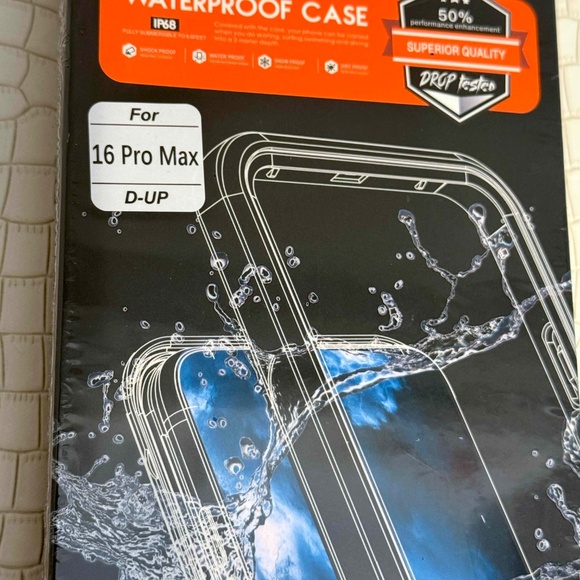 New Waterproof 360 Built In Screen Protectors Front/Back Case iPhone 16 ProMax - Picture 8 of 9
